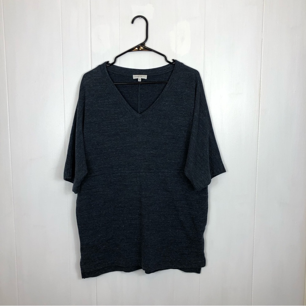 Community Heathered Blue Double Layered Oversized T-Shirt Sz M